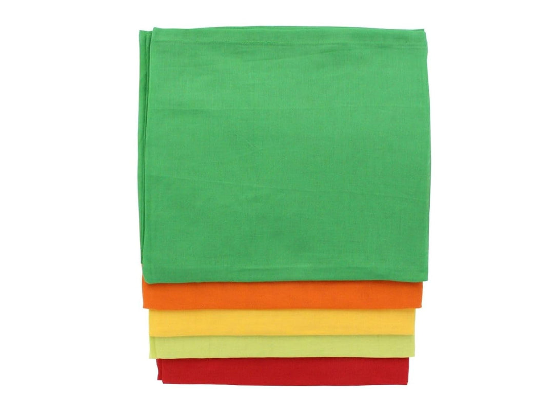 Bio Jahreszeiten Spieltücher 100% Bio-Baumwolle (kbA) GOTS zertifiziert, Frühling, 115 x 105 cm, 5er