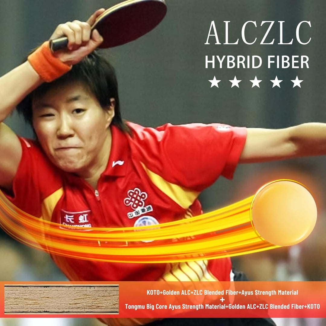 YAN-Huang Profi-Ping-Pong-Paddel, externer Arylat-Carbon-Tischtennisschläger, für fortgeschrittene u