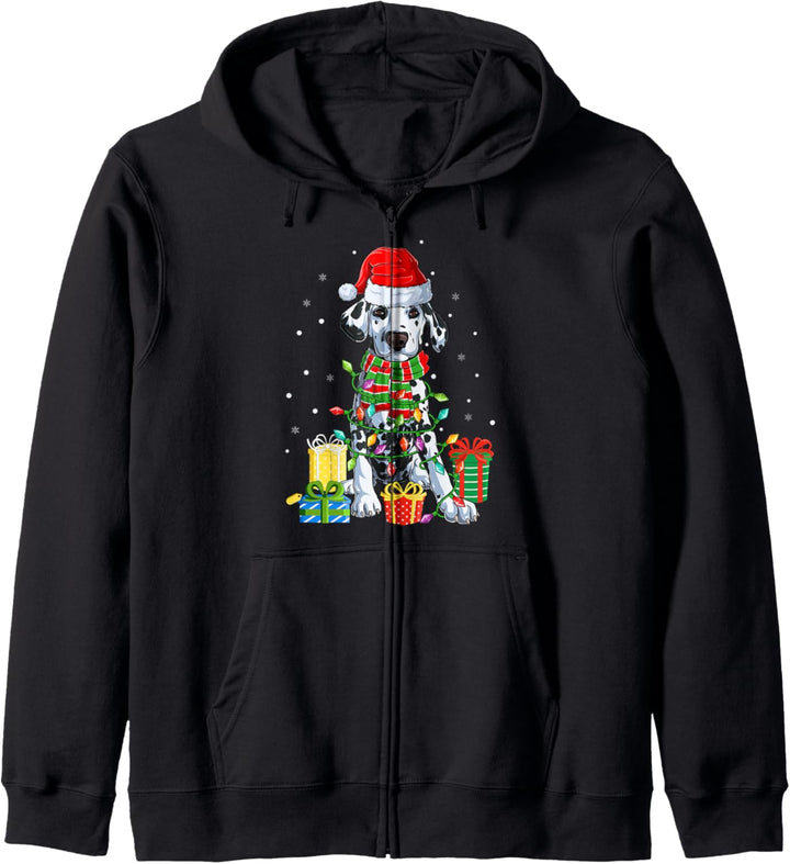 Weihnachtspyjama, Weihnachtsmann, Dalmatiner, für Weihnachten, Party Kapuzenjacke