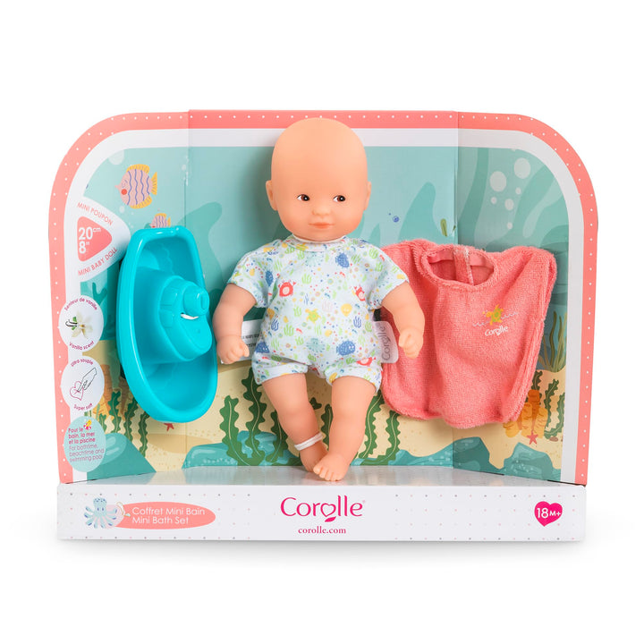 Corolle - Meine erste Babypuppe, Mini-Badeset, 20 cm, ab 18 Monaten, 9000120330