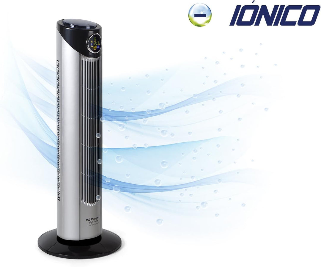 Orbegozo TWM 1010 - Turmventilator, drei Stufen, Fernbedienung, drei Modi, Timer, Digital-Display, 4