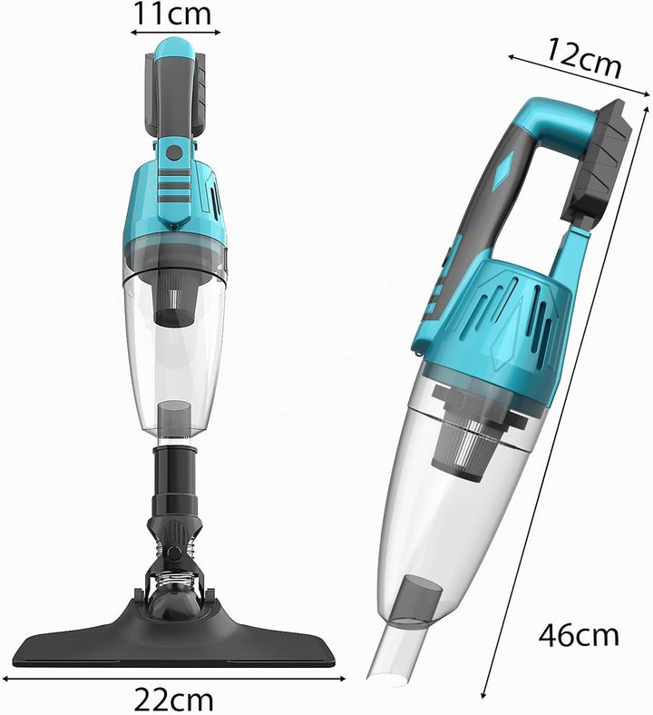 Akku Staubsauger für Makita Akku 18V, Starke 10000Pa Kabellos Handstaubsauger, 3-in-1 Multifunktiona
