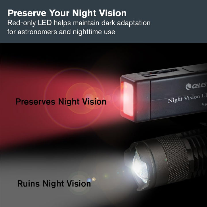 Celestron 93588 Astro Night Vision Taschenlampe, Schwarz Night Vision Red Flashlight, Night Vision R