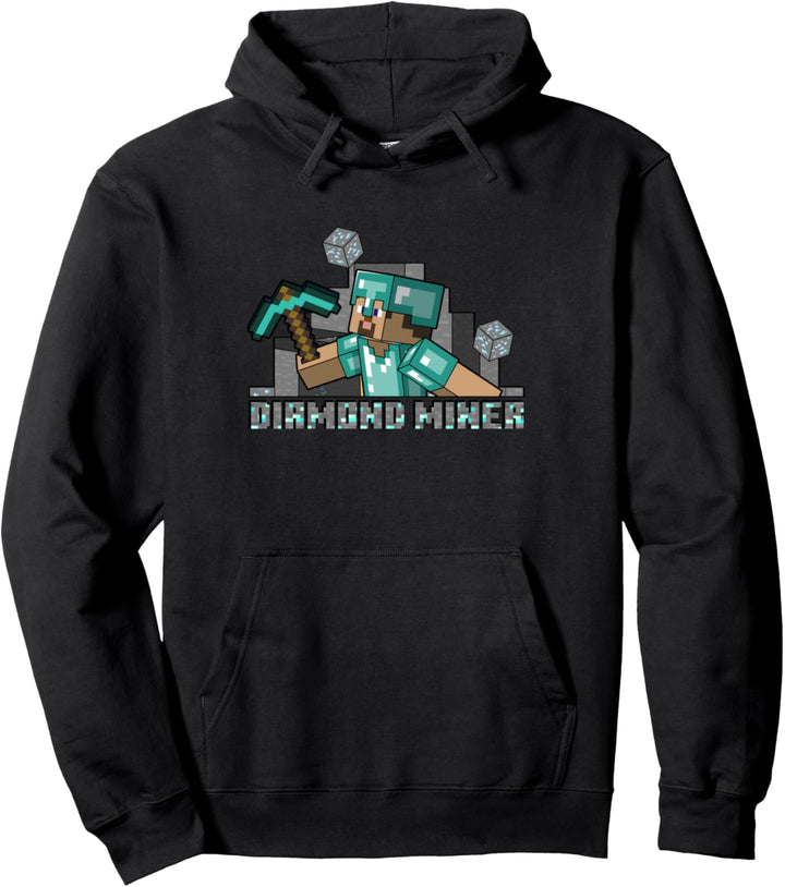 Minecraft Steve Diamantenbergmann Pullover Hoodie