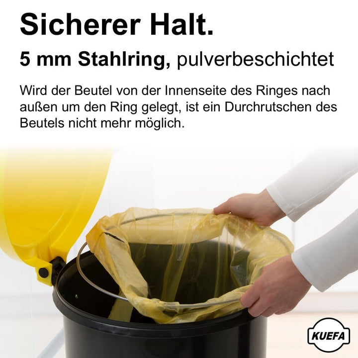 KUEFA Mülleimer/Müllsackständer/Gelber Sack Ständer, Gelb
