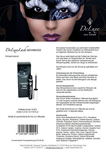 ADVANCED 3,5ml Wimpern-Serum Wachstum hormonfrei für längere, vollere und dichtere Wimpern und Augen