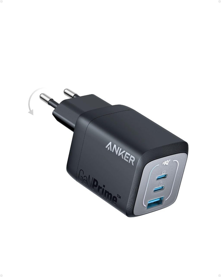 67W USB-C Ladegerät, Anker Prime GaN Netzteil, 3 Port PPS Schnellladegerät, Kompaktes klappbares Des