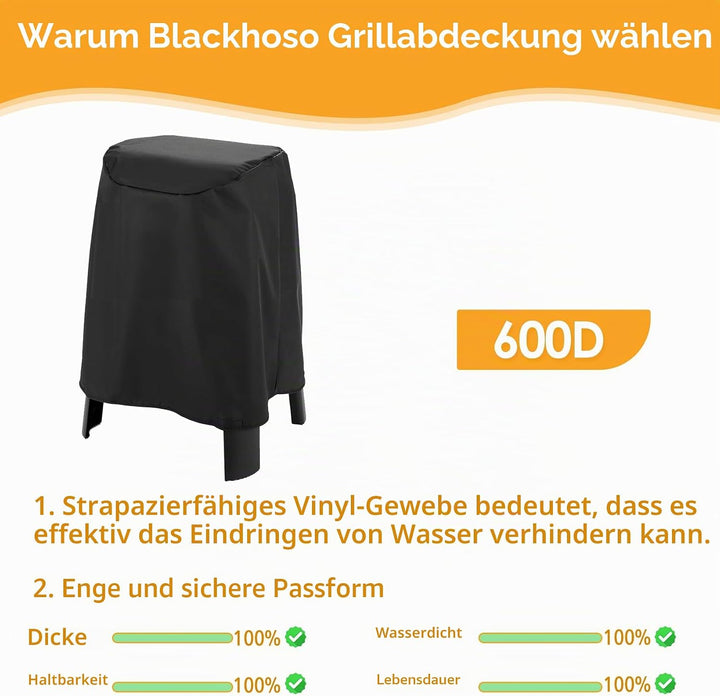 Grillabdeckung für Weber Lumin Elektrogrill mit Ständer, Lumin Kompaktgrill mit Ständer, 600D Heavy