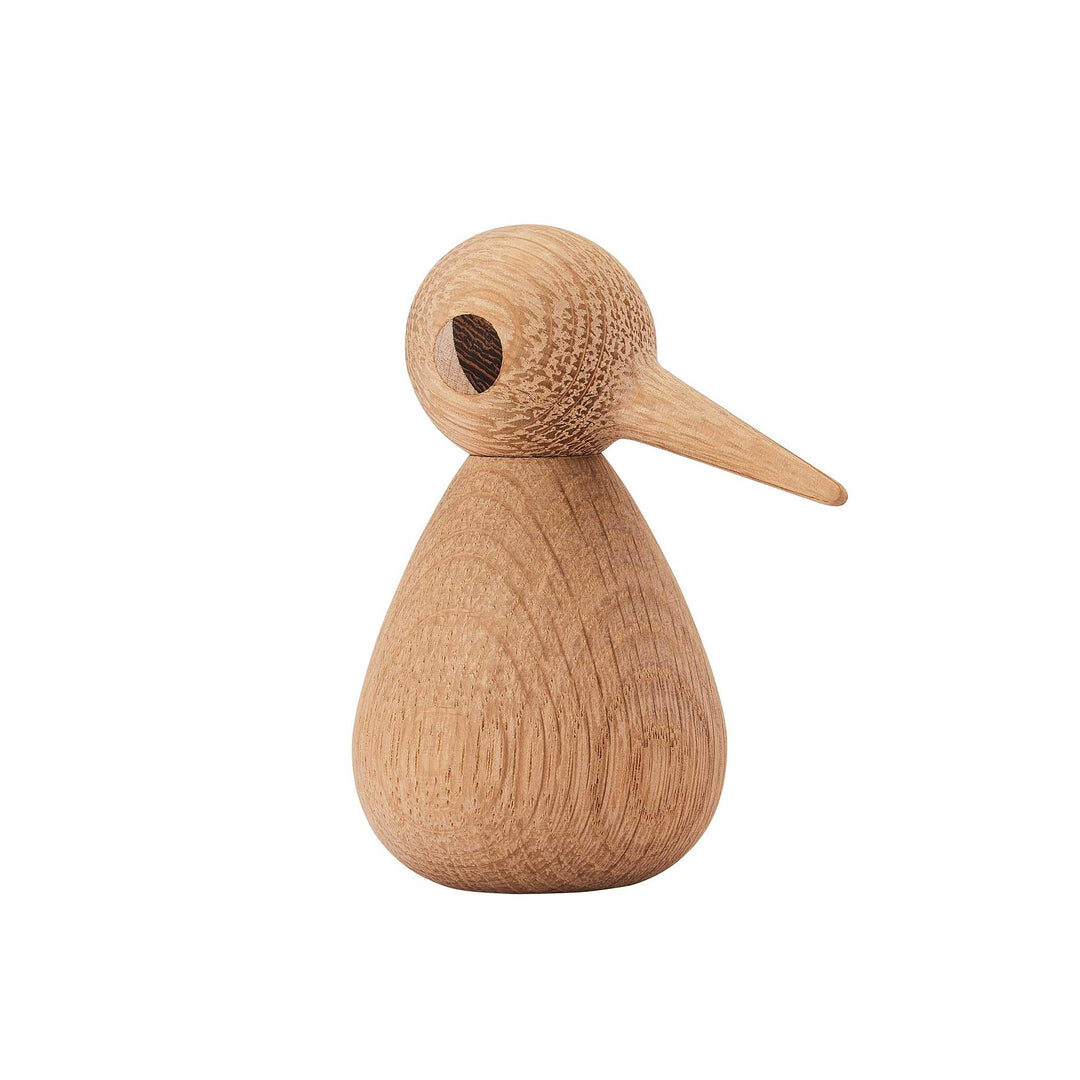 Architectmade Bird Holzvogel klein, Eiche Natur H x Ø 7,5x4,4cm, Eiche Natur