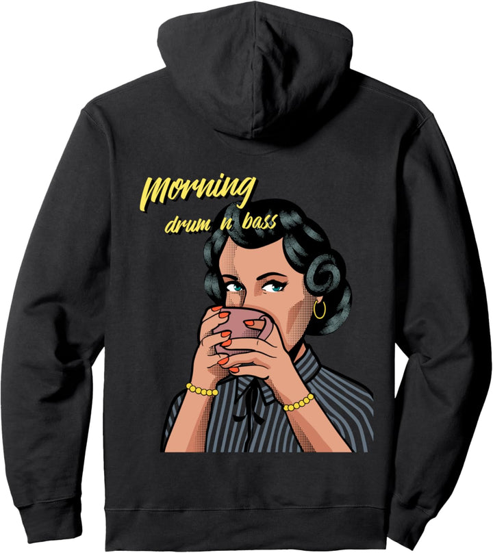 Drum N Bass Morning Music Liquid Junglist EDM Drum And Bass Pullover Hoodie