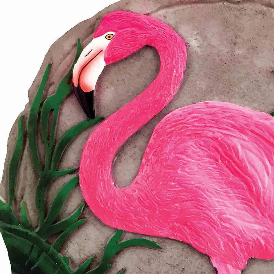 Spoontiques - Gartendeko - Flamingo Trittstein - Dekostein für Garten, Flamingo
