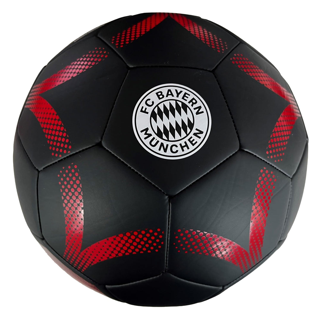 FC Bayern München Fussball - Stern - schwarz/rot Ball Gr. 5 FCB