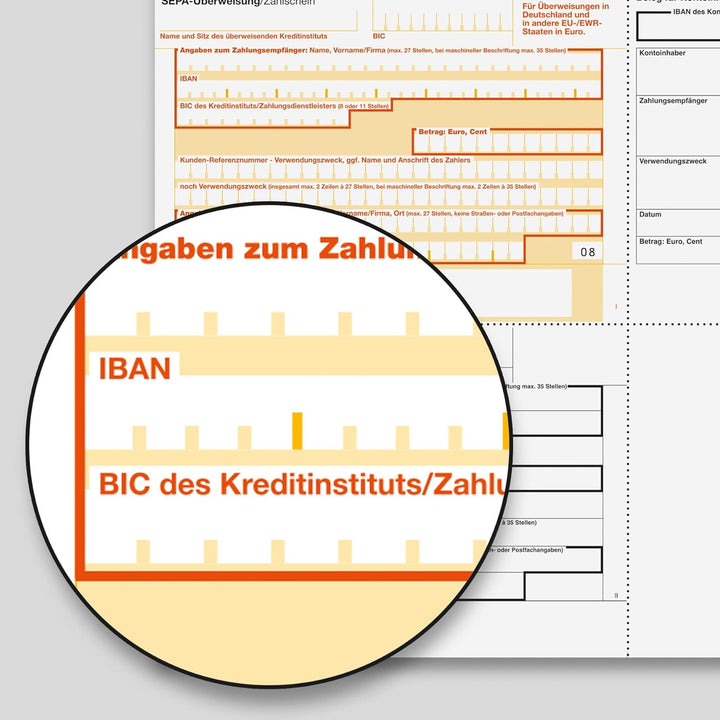 SIGEL ZV570 SEPA-Überweisungen, A4, 100 Blatt, incl. free download Beschriftungsassistent & AVERY Zw