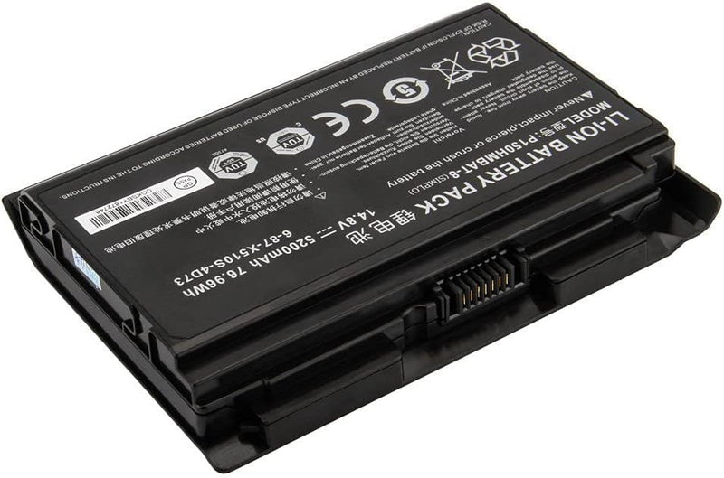 7XINbox 14.8V 5200MAH 76.96WH P150HMBAT-8 Ersatz Akku Batterie für CLevo P150HM P151HM Sager NP8150