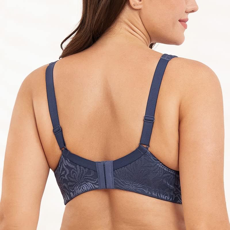 Wingslove Damen Minimizer BH ohne Bügel Grosse Brüste Bügelloser Entlastungs Breite Träger Vollfigur