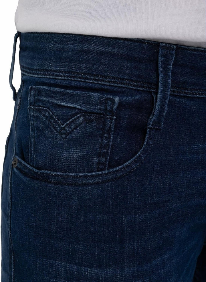 Replay Herren Jeans Anbass Slim-Fit mit Comfort Stretch 27W / 30L Medium Blue 009, 27W / 30L Medium