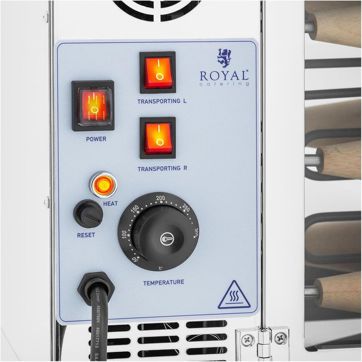Royal Catering RCOV-02 Baumstriezel-Maschine - 16 Rollen - 3500 W - Royal Catering Baumstriezel-Ofen