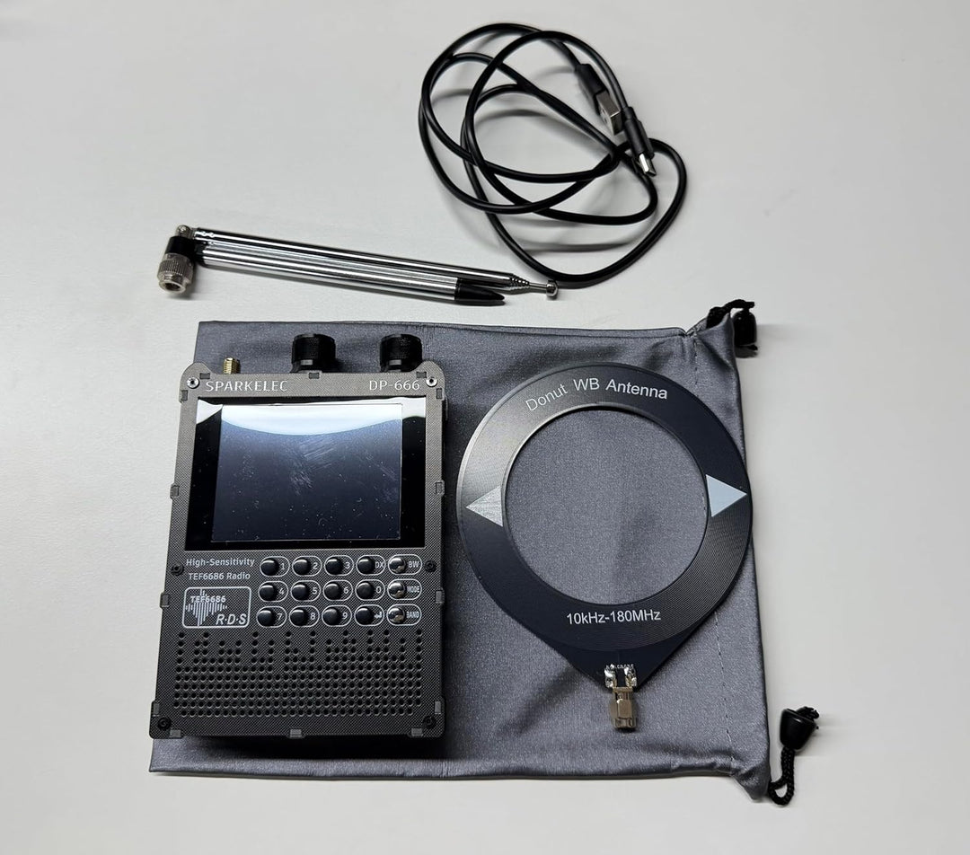 Raddy DP-666 Vollband DSP Radio mit TEF6686 Chip, AM/FM/LW/MW/SW RDS, 2,8" Touchscreen & Stylus, 500