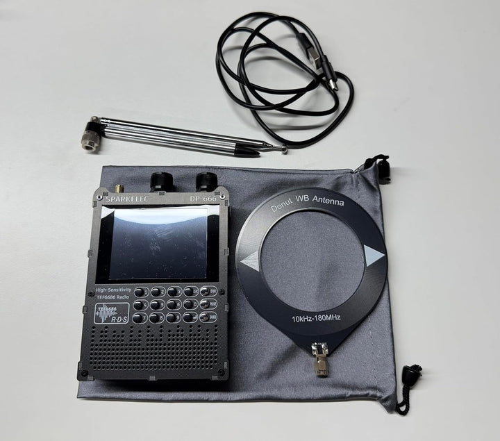 Raddy DP-666 Vollband DSP Radio mit TEF6686 Chip, AM/FM/LW/MW/SW RDS, 2,8" Touchscreen & Stylus, 500