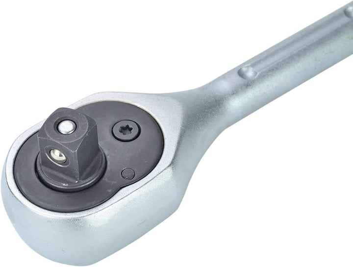 HASKYY | 1/2" + 3/8" + 1/4" | Teleskop-Ratsche-Knarre-Set I Umschaltknarre ausziehbar | feinverzahnt
