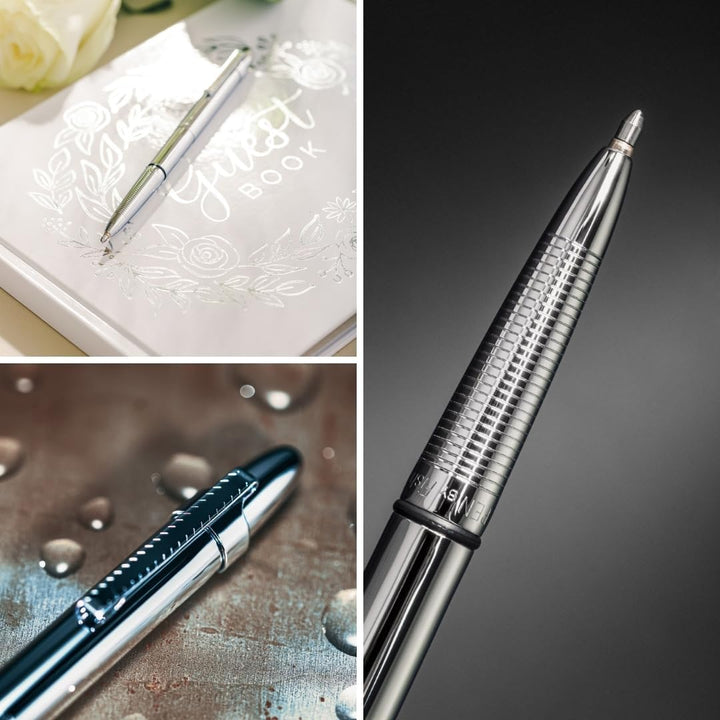 Fisher Space Pen 400 Cl mittel schwarz 1pièce (S) – Kugelschreiber (schwarz, chrom, mittel, 1 Stück