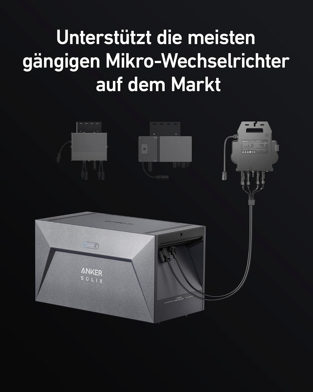 Anker SOLIX Solarbank E1600, 800W Balkonkraftwerk mit Speicher, 1,6kWh Akkukapazität, IP65, 6000 Lad