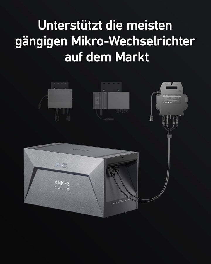 Anker SOLIX Solarbank E1600, 800W Balkonkraftwerk mit Speicher, 1,6kWh Akkukapazität, IP65, 6000 Lad