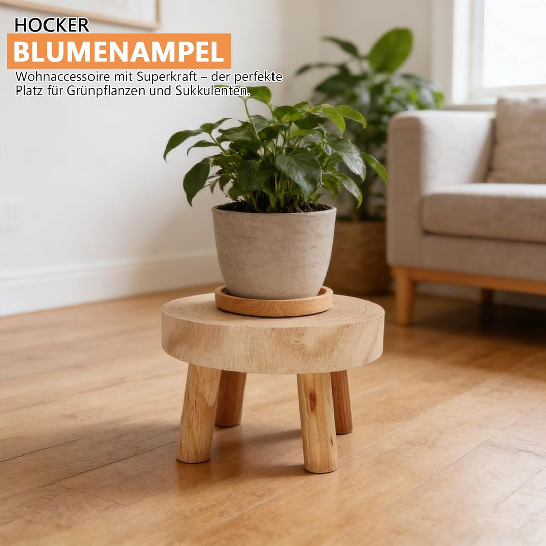 Pflanzenständer Holz,Generisch Blumenhocker Holz,Holzhocker Als Ausstellungsständer, Pflanzenstützen