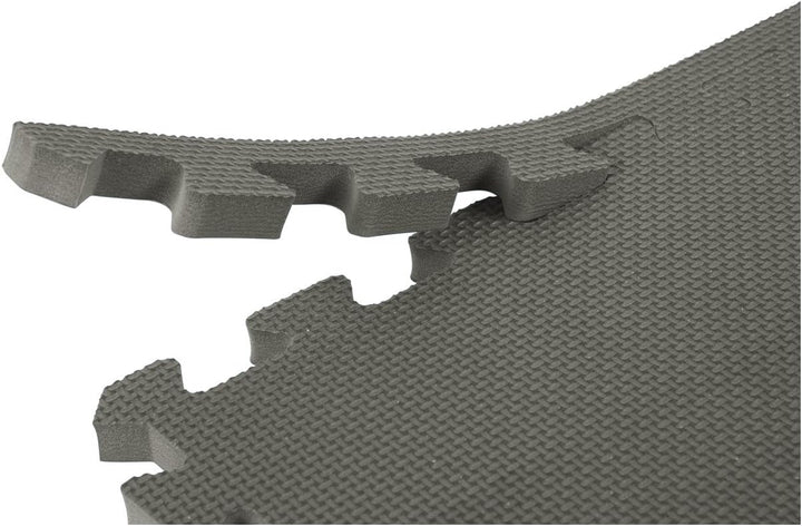 Vario-Step Gymnastikmatte Bodenmatte Sportmatte, Fitnessmatte 60x60 cm grau, grau
