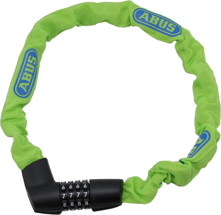 ABUS Fahrradschloss Tresor 1385/85 Zubehör Blau Bundle mit Kettenschloss 75 cm Grün, Blau Bundle mit