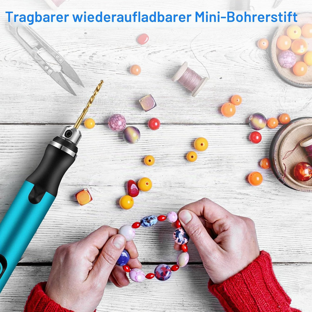 Mini Electric Hand Drill, 3-Speed Electric Mini Drill Pen, Rechargeable DIY Hand Drill Electric, Min