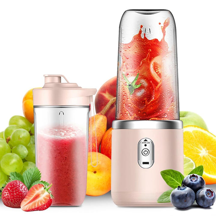 Tragbarer Mixer, 400ml Mixer Smoothie Maker to Go, Portabler Elektrischer Saftpresse, Mini Standmixe