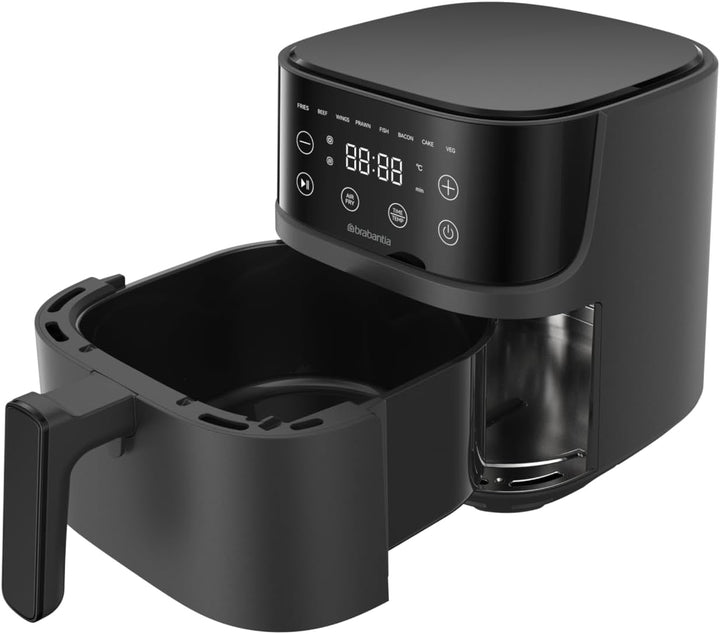 Brabantia Airfryer, XL, 4 Liter, 1700 Watt, 80–200°C, PFAS-frei, für 4 Personen, 8 Kochprogramme, Di