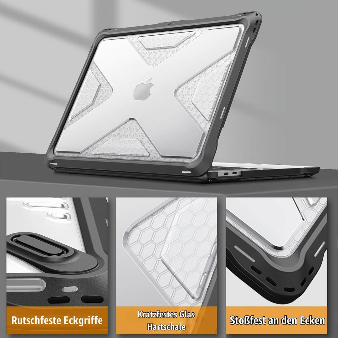 Fintie Hülle Kompatibel mit MacBook Pro 13 Zoll M2/M1 (2022-2016) A2338/A2289/A2251/A2159/A1989/A170