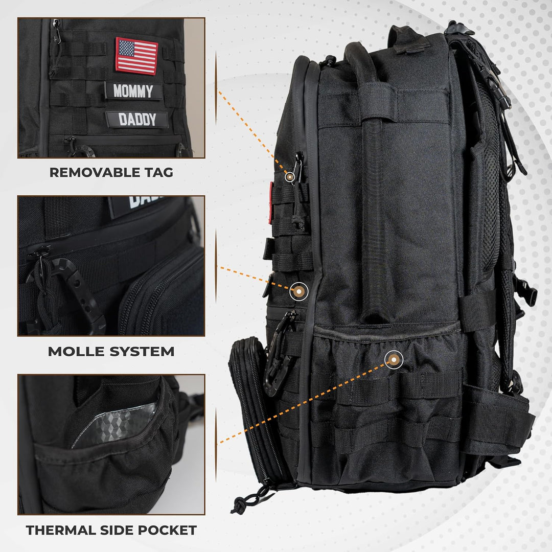 Mossa tactical baby gear Schwarz, Schwarz