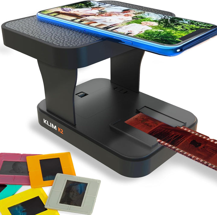 KLIM K2 Mobile Film Scanner 35mm + NEU 2024 + Positiv- & Negativ- Dia Scanner + Fotoscanner zum digi