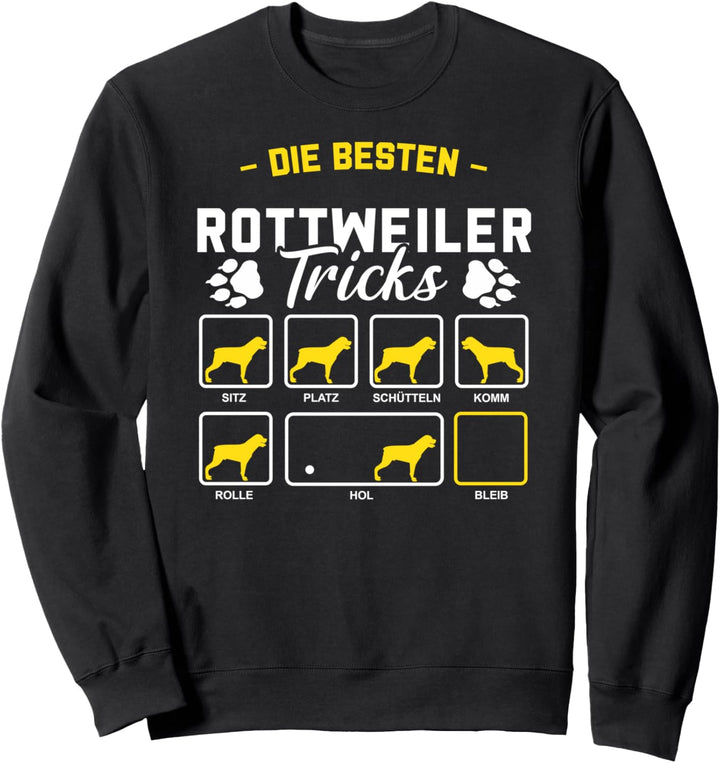 Rottweiler Hund Lustiges Hundehalter Geschenk Sweatshirt