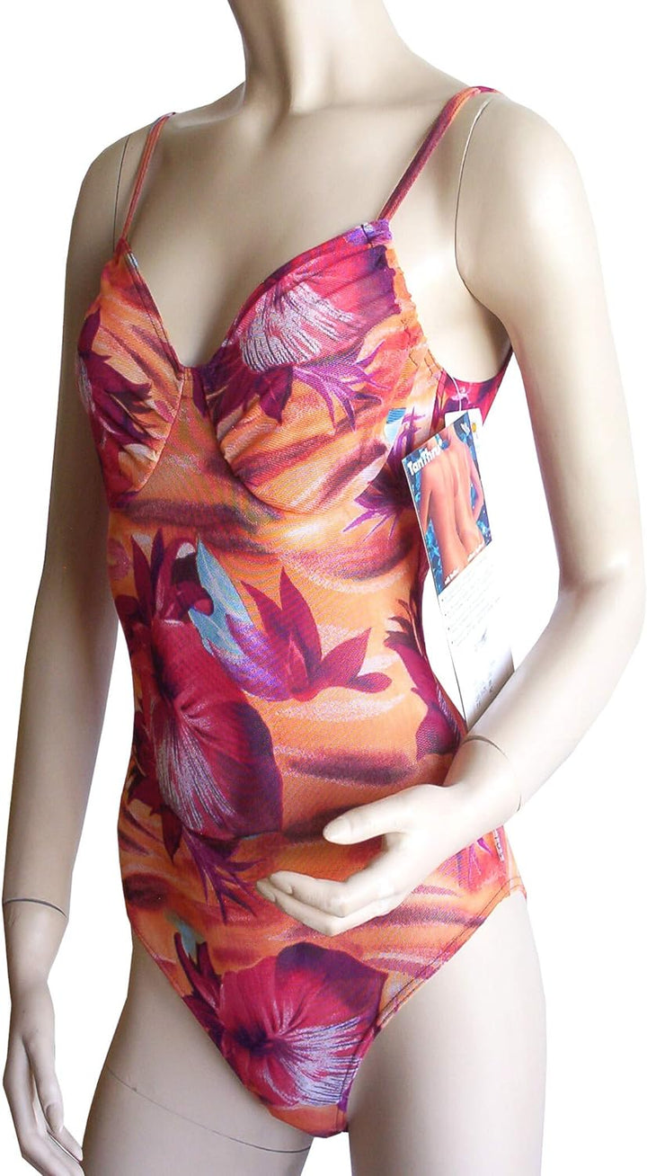 Solar Tan Thru Badeanzug 102894-52 rot, Gr. 38 B-Cup