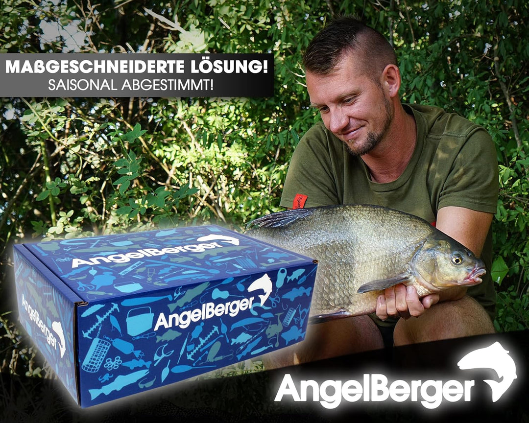 Angel Berger Pro Monatsbox Angelbox gefüllt mit Angelzubehör Promo Box Fishing Tackle Geschenk Angel