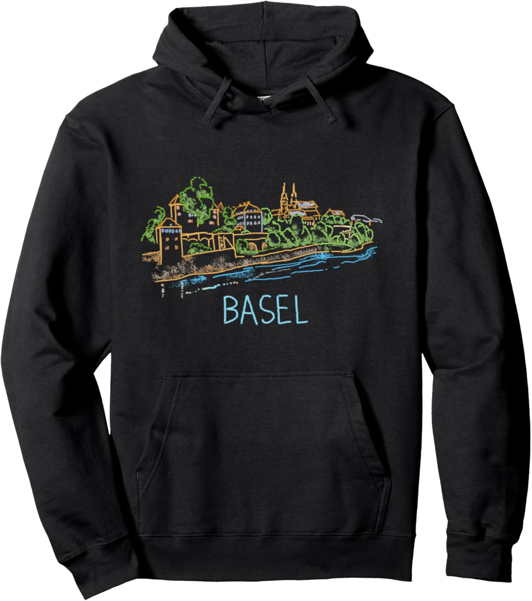 Basel Schweiz Kunstgeschenk Männer Frauen Pullover Hoodie