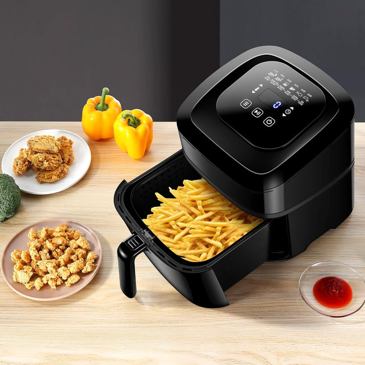 Smarte WLAN Heissluftfritteuse mit 5,5 Litern Füllvolumen – Smart Fryer mit automatischer Temperatur