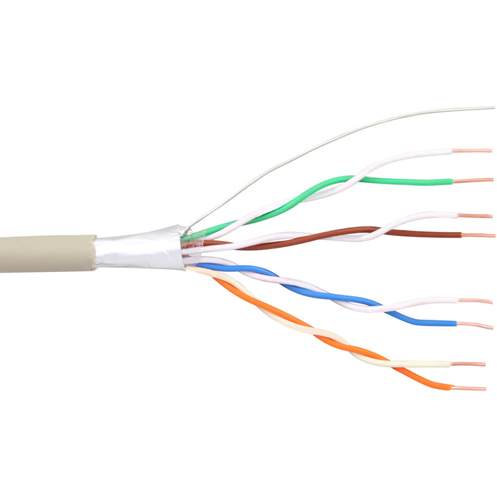 InLine 69987 Telefon-Kabel 8-adrig, 4x2x0,6mm, zum Verlegen, 100m Rolle