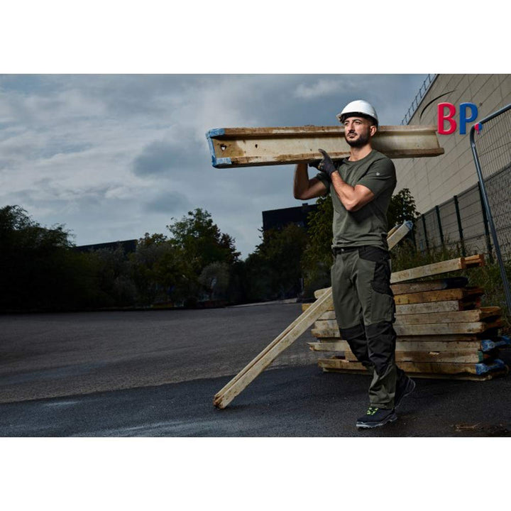 BP 1820-565-7332-64n Arbeitshose für Männer, Höhere Taille am Rücken, 285,00 g/m² Stoffmischung mit