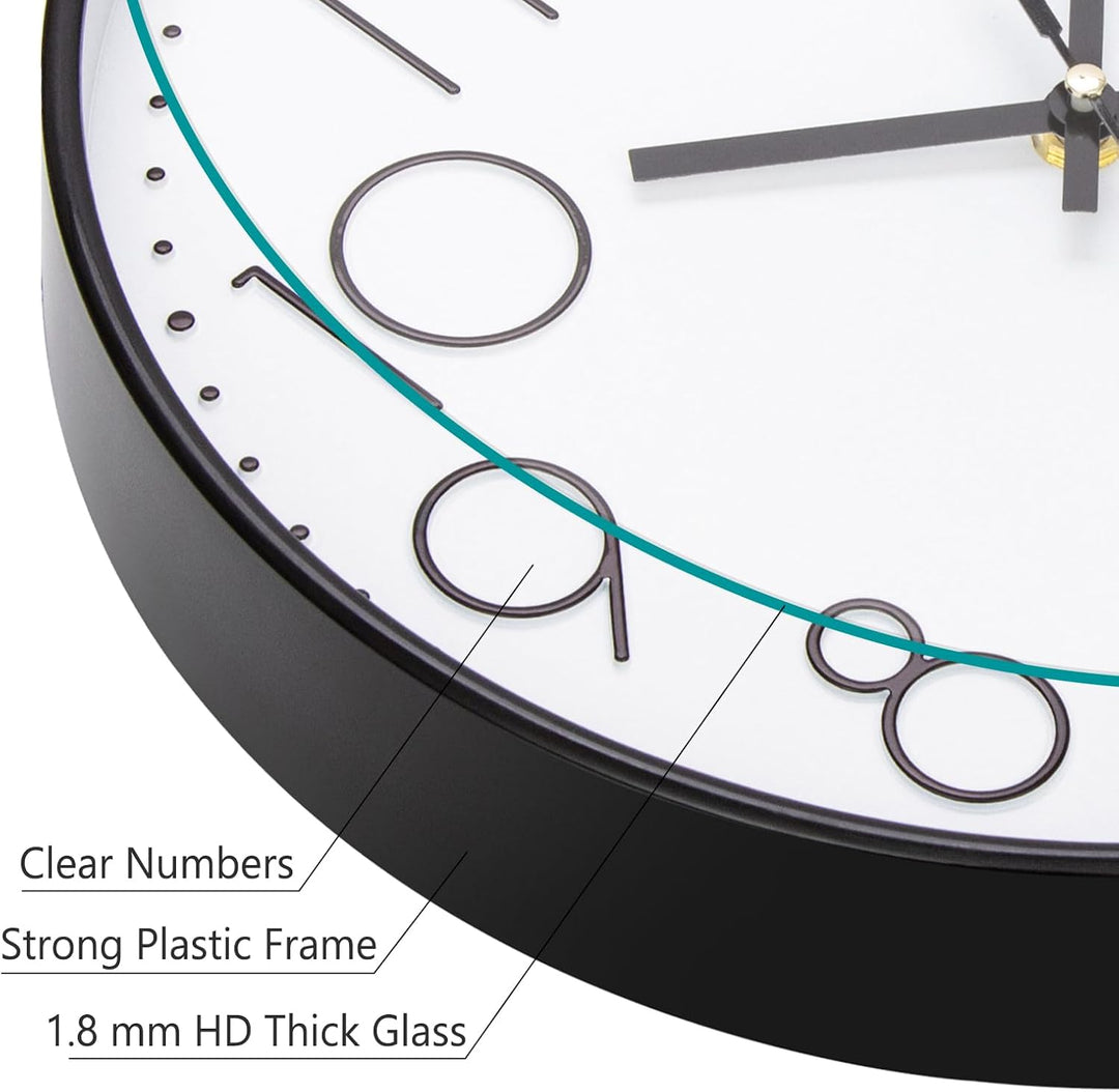 Küchenuhr Gross Wanduhr Ohne Tickgeräusche Lautlos 30cm Quarz Batterie Betriebene Wanduhr Einfach zu