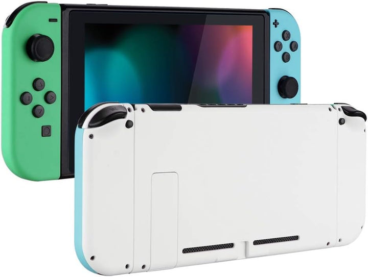 eXtremeRate Hülle Case für Nintendo Switch Joycon/Konsole, Rückgehäuse&Kickstand für Switch Console,
