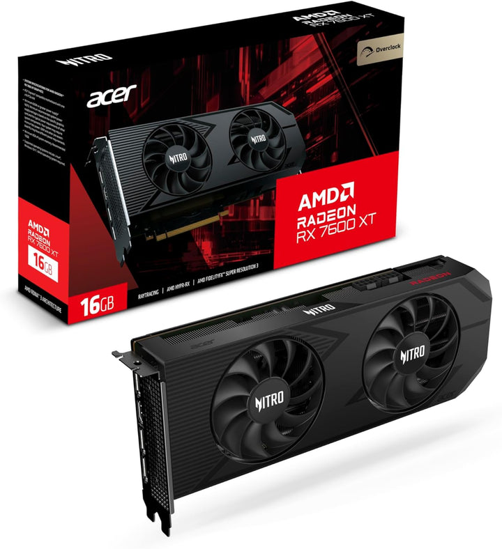 Acer Nitro Radeon RX 7600 XT OC 16GB GDDR6 - DP.Z3LWW.P02