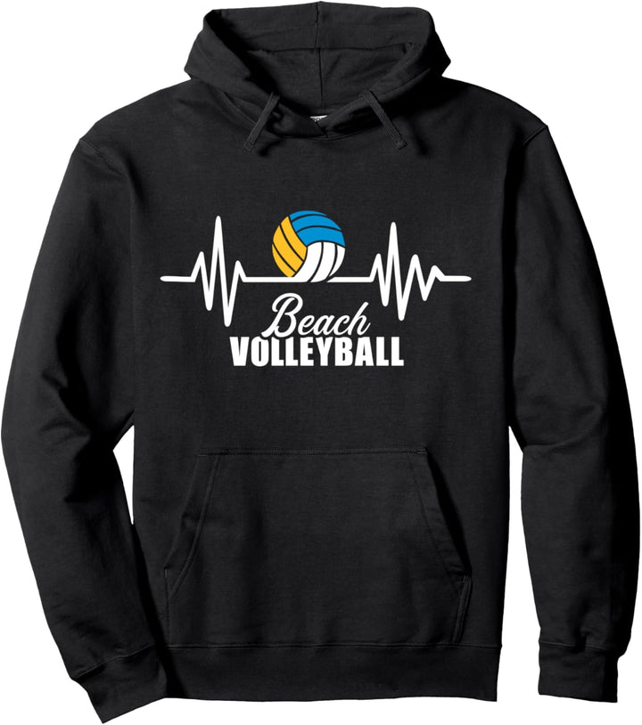 Beachvolleyball Frequenz Pullover Hoodie