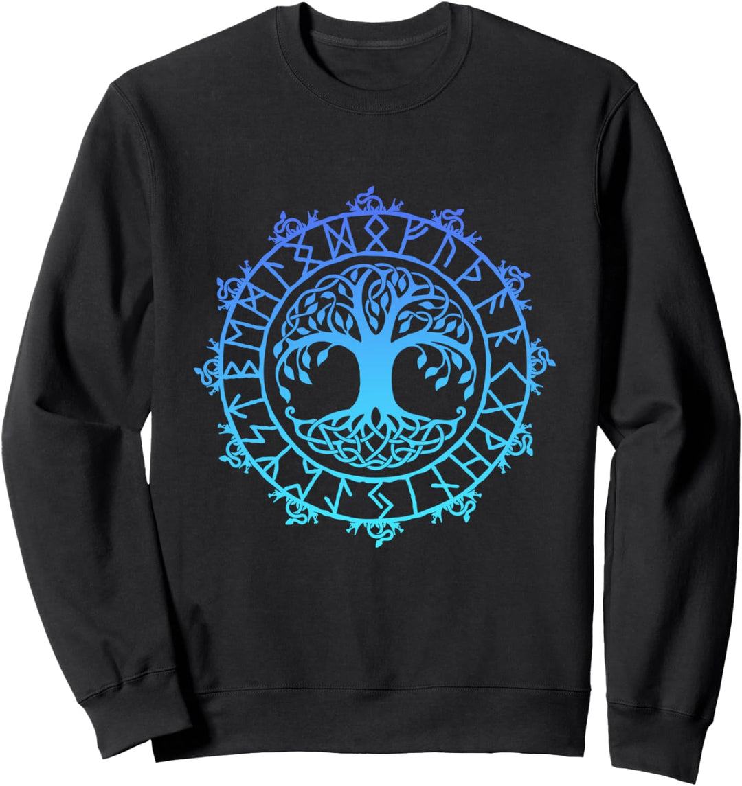 Nordisches Symbol YGGDRASIL Wikinger-Symbol Nordische Runenzeichen Glyphe Sweatshirt