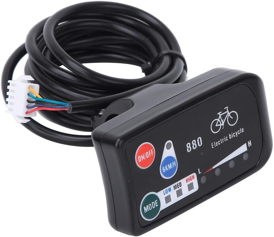 Qcwwy KT LED880 Fahrradmessgerät, Kompaktes, Leichtes Design für Fahrparameter, Einfache Installatio