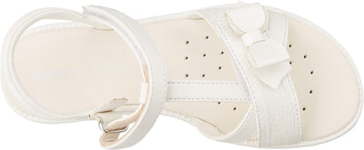 Geox Mädchen J Karly Girl Sandal 24 EU Weiss, 24 EU Weiss